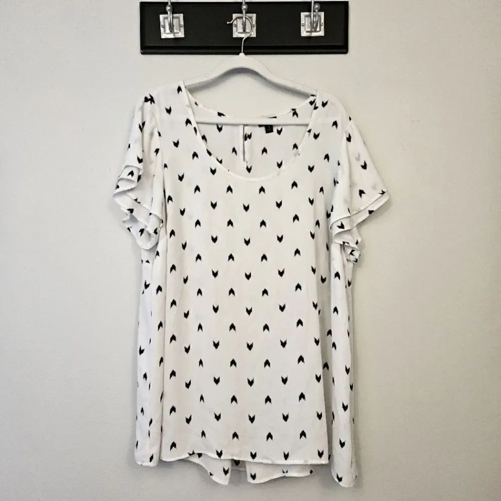 Torrid Ruffle Sleeve Blouse
